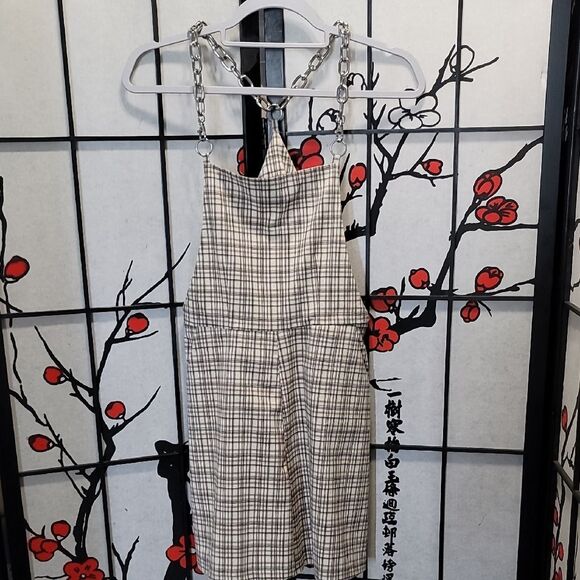 The Ragged Priest Check Chain Dress, Size Small, Detachable Front Straps - Picture 1 of 9